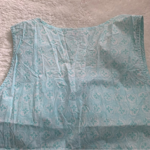 J. Jill Sleeveless Blouse Size Large Organic Cotton - Picture 5 of 8